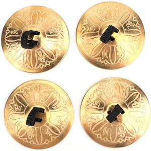 Foraineam 2 Pairs / 4 pcs American Belly Dance Finger Zills/Sagats/Cymbals
