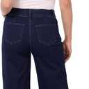 Rekucci Womens Secret Figure Pull-On Wide Leg Jeans Stretch Denim, Flattering Fit, All-Day Comfort