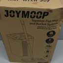 JOYMOOP Mop and Bucket Set with Wringer, Flat Mops for Floor Cleaning, Wall Mop Cleaner with Long Handle, Hardwood Floor Mop with 4 Microfiber Pads (White)