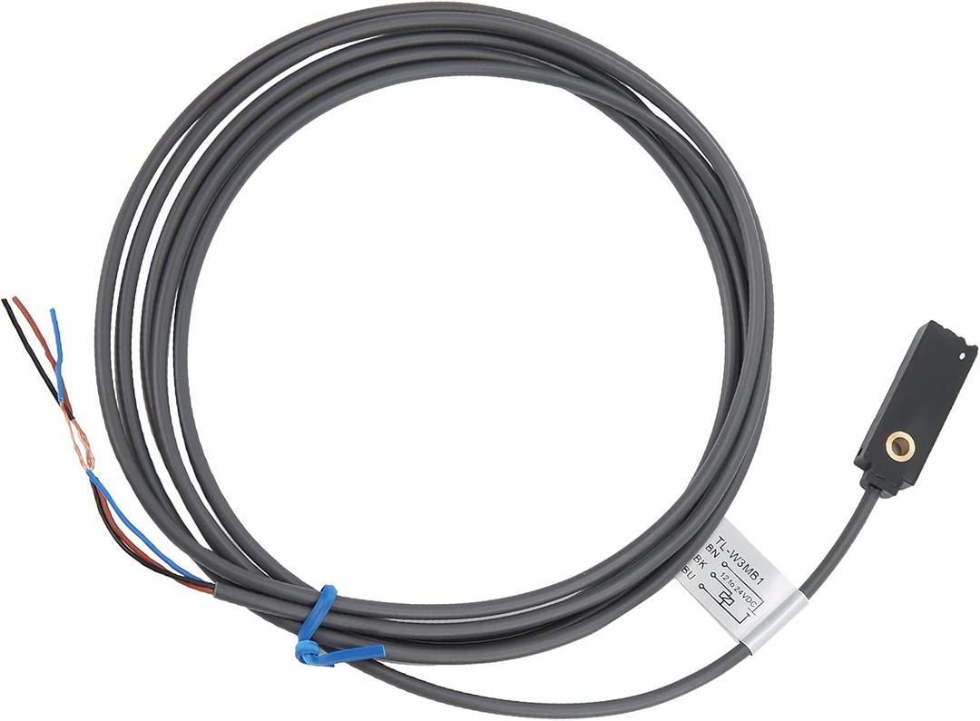 Approach Switch, 3 Wire Switch Sensor IP67 DC Inductive Flat PNP NO Type Detection Proximity Sensor TL W3MB1