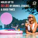 DIVEBLAST: Premium Floating Drink Holder for Pool, Hot Tub Accessories for Adults - Holds Up to 50 LBS - Fun Swimming Pool Accessories for Adults, Cool and Unique Drink Floaties