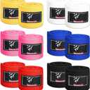 Teling 6 Pairs 2.5 Meter Boxing Hand Wraps for Kids Inner Gloves Handwraps Martial Arts Boxing Wrist Wraps for Kickboxing Muay Thai MMA Training