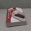 Ambershine 19''x24'' Weighted Neck & Shoulder Heating Pad, 2.5lbs with 12 Temperature Settings& 4 Auto-Off Timers, Pain Relief for Neck/Shoulder/Back, Christmas Gifts for Women Men Mom Dad (Gray & Blue)