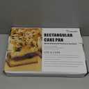 Tiawudi Cake Pan, Nonstick Baking Pan for Cake, Bread, Brownie or Lasagna, Heavy Duty Baking Dish with Diamond Texture Pattern and Wide Grips, Set of 2 (Gray)