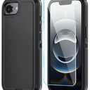 ONOLA Compitable with iPhone 16e Case & iPhone 17e Case with HD Screen Protector, [2 in 1 ] Heavy Duty Protection Phone Case for iPhone 16e /17e 6.1" (Black)