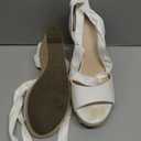 Fashare Womens Espadrilles Wedges Sandals Heels Open Toe Tie Lace Up Platform Ankle Strap Summer Dress Shoes.8