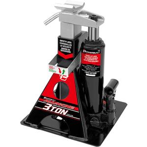 POWERBUILT 3 Ton All-in-One Hydraulic Bottle Jack and Jackstand in One, Compact, Wide Base, 11-21 Inch Range, Eliminates Jackstands, for Trucks, SUVs, RVs, Trailers, ASME, Not for Sedans - 640912