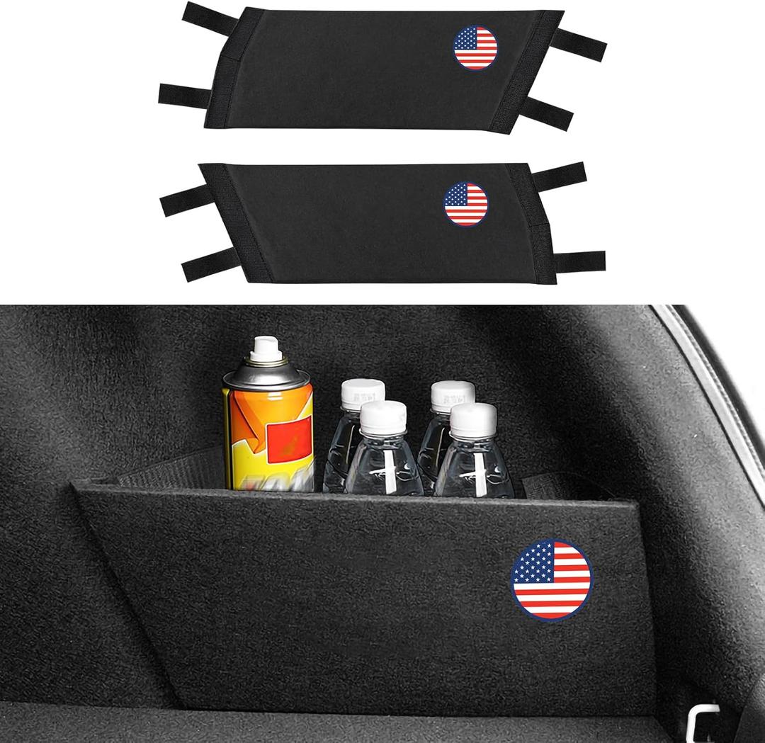 2PCS Rear Trunk Organizer Side Divider Board Compatible with Honda Civic 10th Gen 2016 2017 2018 2019 2020 2021 Car Accessories - ONLY for Hatchback