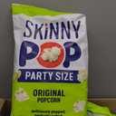 SkinnyPop Popcorn, Original, Whole Grain, Dairy-Free Snack, 8oz Family Size Bags (6ct), BBD 10-31-26