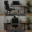 No-Drill Under Desk Cable Management Tray - 2-Pack Wire & Cord Organizer - Standing Desk Cable Management - Power Strip Holder - M (Matte Black)