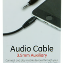 Black Wired Type-C Earphones with Microphone And Audio Cable 3.5mm Auxiliary And Car Charger