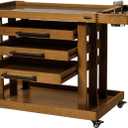 MEEDEN Extra Large Art Supplies Storage Cart: 5-Tier Utility Rolling Cart
