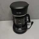 Mr. Coffee Programmable Coffee Maker 5 Cups with Auto Pause Glass Carafe Compact Design Black