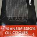 A-Premium Transmission Oil Cooler, Universal Aluminium 8 Pass Tube and Fin, Oil Cooler Kit with Hose Mounting Kit