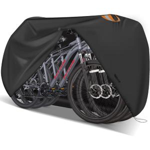 Zettum Bike Cover for 3 Bikes - Outdoor Bike Covers for Stationary 3 Bikes Heavy Duty & Waterproof, 600D Bicycle Covers for 3 eBike, Mountain Bike, Road Bike, Hybrid Bike, Beach Cruiser Bike Storage