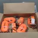 6Pack Ratchet Straps Heavy Duty 2 inch x 27ft Tie Down Straps Ratchet for Truck Straps with 3300lbs Working Load, 10000lbs Break Strength Cargo Straps (Orange)