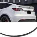 Real Carbon Fiber Spoiler for Tesla Model Y 2024-2020 Rear Lip Trunk Matte Spoiler for 2024-2020 Tesla Model Y Accessories Matte Carbon Fiber