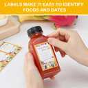 Dabacc Juice Bottles, 45Pcs 8oz Plastic Juice Bottles with Caps Airtight Reusable Clear Empty Water Containers Includes Label Funnel Brush for Juicing Drinking Beverage Smoothies Fridge (8oz)