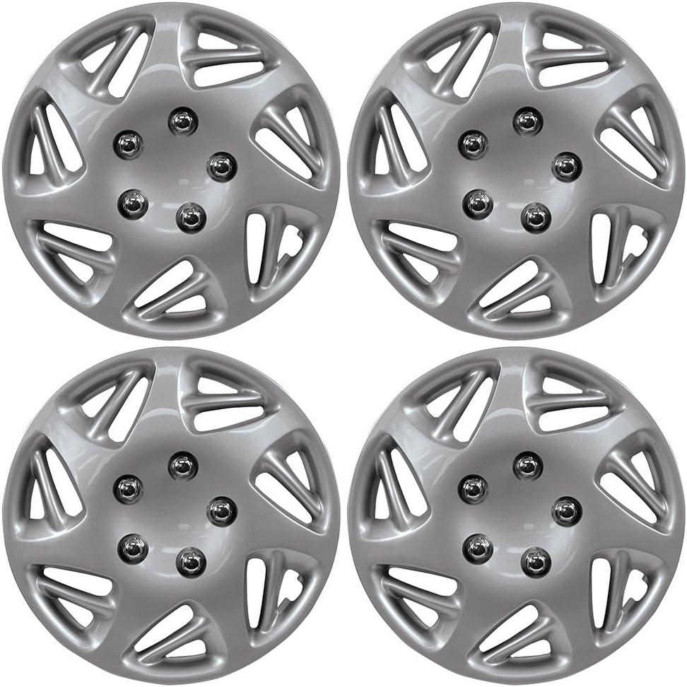 Custom Accessories 96903 Hubcaps Silver 17" Wheel Cover, Set of 4