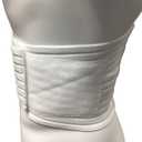 OTC Lumbosacral Support, 7-inch Lower Back, Lightweight Compression, Elastic, White, Large