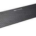 VEVOR 1.6" Rise Cuttable Threshold Ramp for Doorways, 35.4" Wide Natural Rubber Wheelchair Ramp, Non-Slip Solid Rubber Ramp with Double-Sided Tape for Doorways,Driveways,Bathroom,Smooth Tile