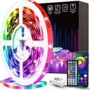 Tenmiro 50ft Led Strip Lights, Tenmiro Smart Led Lights Strip Music Sync Color Changing Lights App Control and 23keys Remote, Led Lights for Bedroom Party Home Decoration (RGB (Red, Green, Blue))
