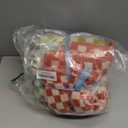 Jacquotha Washcloths 12 Pack Checkered - Wash Cloths for Showering (13"x13") in 4 Colors, Multi-Purpose Bathroom Face Cloths, Soft and Cute