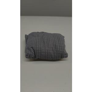 uxcell Square Ottoman Cover 18x18x18inch Stretch Polyester Washable Ottoman Slipcovers Elastic Foot Stool Foot Rest Protector for Living Room Bedroom, Dark Grey