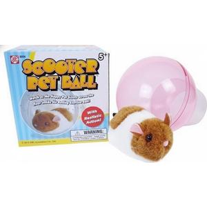 Westminster Happy Hamster - Brown, 4-Inch, Plastic Animal Toy Figure, Modern Style, Ages 3+