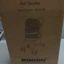 ROODO 4 Wheel Dog Cat Pet Stroller Best Lightweight Foldable Compact Portable Jogger All Terrain Travel Pet Gear Puppy Doggie Bunny Kitty Stroller for up to 30lbs Medium Small Dogs Cats(sage Green)