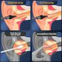 Water Ear Wax Removal Kit - Electric Ear Cleaner with LED Display, Ear Irrigation Kit Tool for Adults & Kids - Clear Wax Ear Built Up, 8 Pressure Settings & 6 Tips (Black)