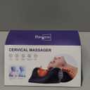 Ringco Neck Massager with Heat, Red Light & Vibration Adjustable, Heated Neck Stretcher with 3 Modes, Rechargeable Cervical Traction Device for Pain Relief & Muscle Relaxation, Christmas Gift (Black)