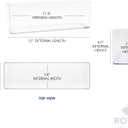 Royal Imports Flower Vase Acrylic Rectangle- Decorative Centerpiece, Succulent Planter Pot for Home or Wedding - Non Breakable Plastic, 4" X12 Low Square - Clear