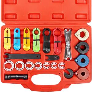 YSTOOL Master Quick Disconnect Tools 22PCS Kit for Automotive AC Line Fuel Hose and Transmission Oil Cooler Tube to Repair Fuel Pump Fuel Filter, Compatible with GM Ford Dodge Mazda and Chrysler
