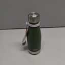 Mollcity Kids Water Bottle-9 oz Stainless Steel Vacuum Insulated Water Bottle for Kids for School, Leak Proof Cola Shape Travel Small Water Bottle for Boys (Grass Green)