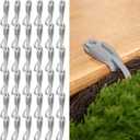 Zhengmy 36 Pcs Christmas Stocking Holders for Mantle Adjustable Stocking Hangers Tie Lightweight Garland Hooks Reusable Silicone Adhesive Straps for Xmas Fireplace Stairways Banister (Grey)