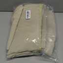 ChrisDowa Small Window Curtains for Kitchen and Bedroom - Grommet Short Thermal Insulated Room Darkening Curtains (2 Panels, Beige, 42 x 36 Inch)