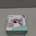 Door Lever Lock (3 Pack) Prevents Toddlers from Opening Doors. 3.25" L * 1.5" W * 4.5" H Easy One Hand Operation for Adults. Durable ABS with 3M Adhesive Backing. Simple Install, No Tools Needed.