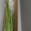 Jexine 1 Pc 4 ft Artificial Tall Grass Plants for Outdoor Faux Tall Grasses Plant with Reed Flowers Potted Fake Greenery Plants for Housewarming Gift House Garden Lobby Outdoor Decoration (Pink)