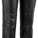 Milwaukee Leather LKM5725 Women's Braided Black Premium Leather Motorcycle Rider Chaps (12)