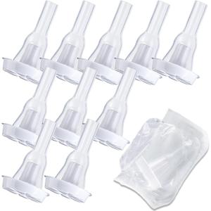 10 Pack Silicone External Catheter for Men Self Adhering Comfortable Leak Resistant Design with Flexible Fit and Easy Bag Connection(29mm)