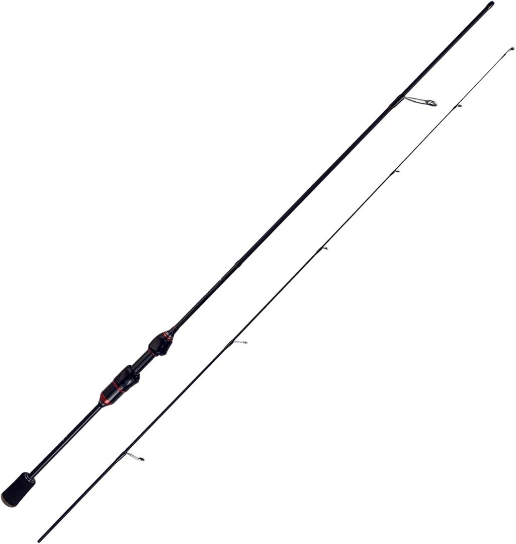 Aventik EchoLite Fishing Rod Ultralight Bass Fishing Pole with Lure 2-8g High Carbon UL Trout Spinning Casting Rod Line Weight 2-6LB,5'/5'6''/6'/6'6''