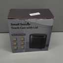 ELPHECO Bathroom Trash Can 2 Gallon Plastic Smart Garbage Can Waterproof Wastebasket Bathroom Decor Narrow Garbage Bin with Automatic lid for Bedroom, Kitchen, Office, Black Gold