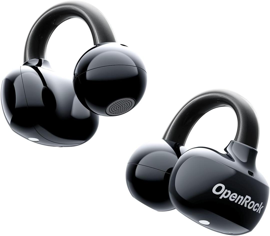 E Open Ear Clip-On Earbuds, Bluetooth 6.0, 4g Lightweight | 4g clip-on comfort, powerful bass, 28H playtime, AI clear calls and IPX4 water resistance for workouts and daily use