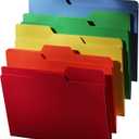 2 x Find It All-Tab File Folders, Letter Size, Third Cut, 18 Folders per Pack, Back to School Supplies for College Students, 5 Color Assortment (FT07173)