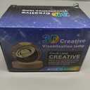 3D Laser Etched Aquarius Crystal Ball with LED Light Stand, Constellation Decor Glass Sphere Lamp, Zodiac Astrology Birthday Gifts for Women Kids