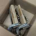 4 Pieces Snowflake Christmas Stocking Holder Christmas Hooks Skid Mantel Hooks Hanger for Fireplace Free Standing Christmas Decorations