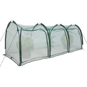 Flexible Net Grow Tunnel - Garden Greenhouse Mesh Cover Growhouse Cloche for Protecting Fruit Vegetables Plants Cultivation (3M)