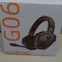 NUBWO Wireless Gaming Headset with Mic for Ps5 Ps4 PC, Zero Interference, 100-Hour Battery All-Day Play, 23ms Sync for Fortnite & Call of Duty/FPS Gamers, Triple Mode All Devices Compatible - Orange