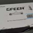 GFEEN Party Bluetooth Speaker: 100W Peak Loud! Deep Bass, 15H Playtime, Large Wireless Speakers, Powerful Sound, Light Show, Fast Charging for Outdoor, Backyard, House(Silver with 1Mic)